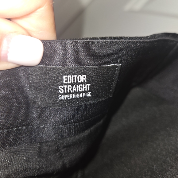 Express Black Velvet Pants Size 12R - Picture 3 of 4